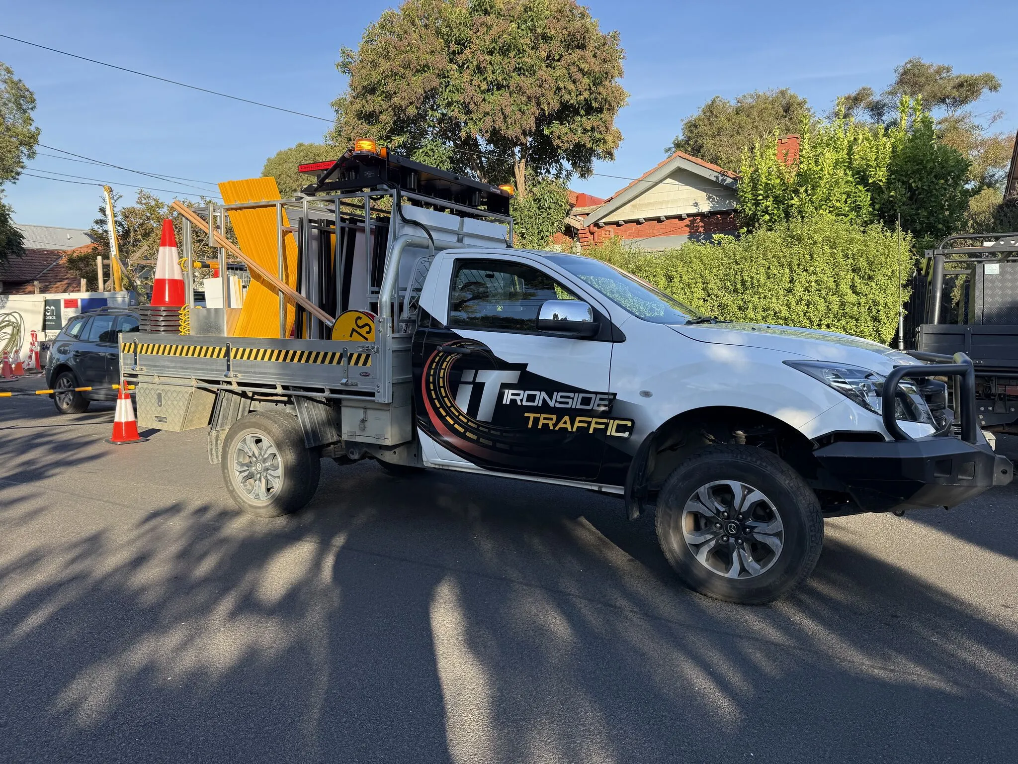 Ironside Traffic ute on a worksite