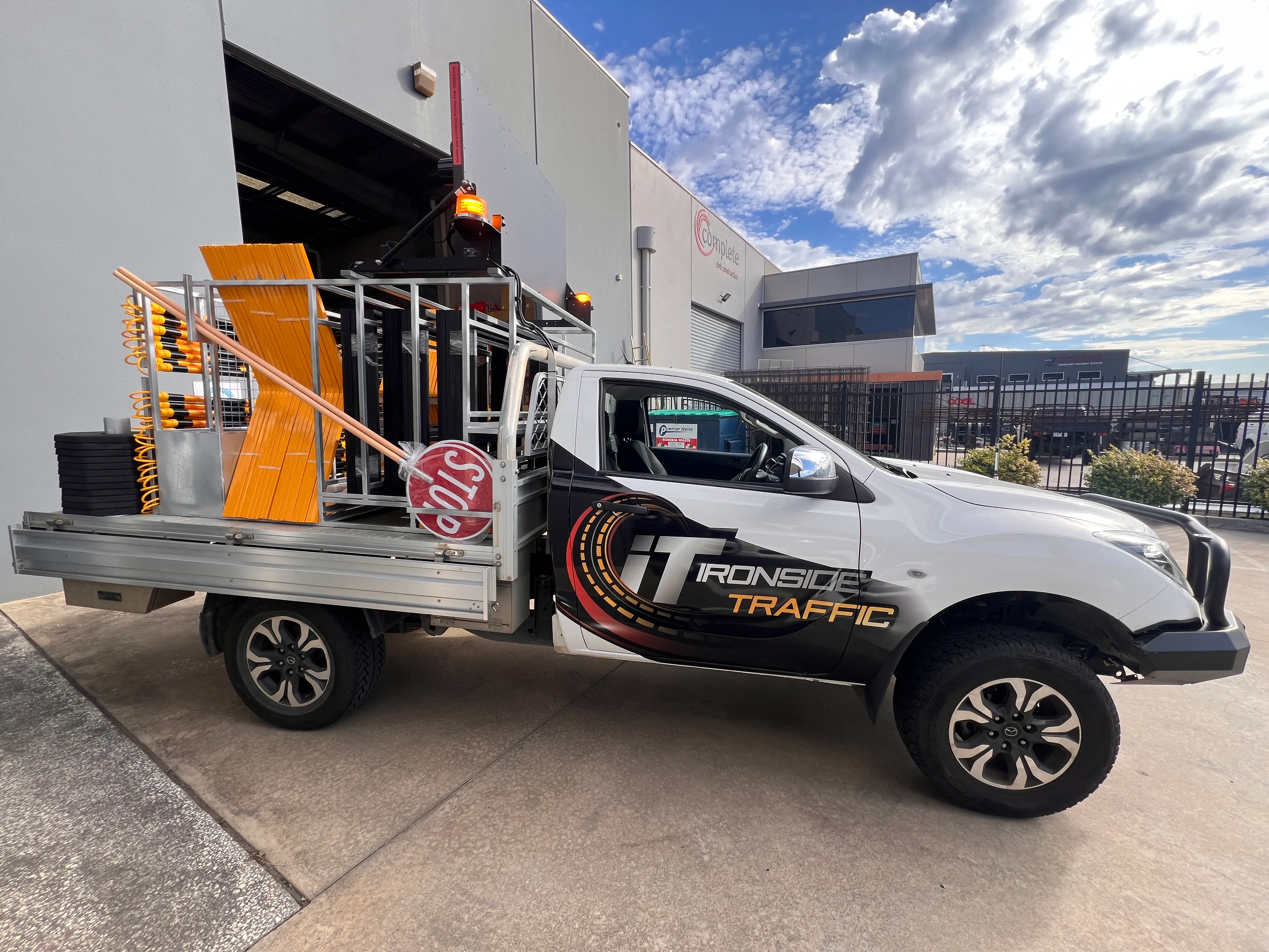 Ironside Traffic ute on a worksite