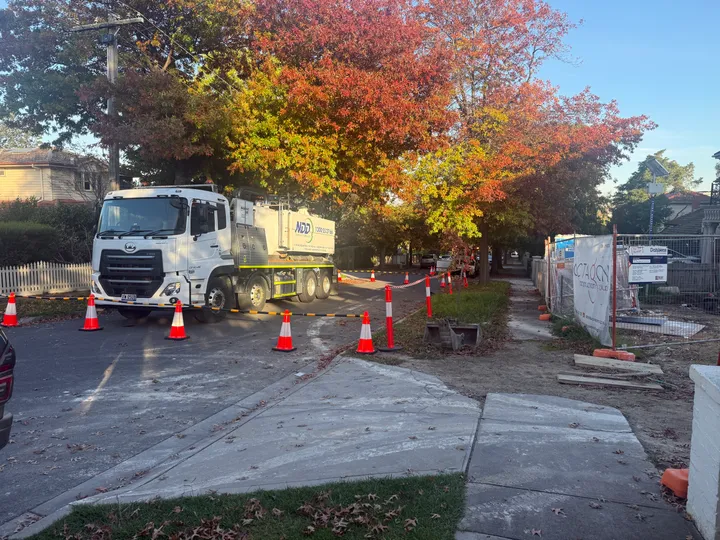 Traffic control support for infrastructure works