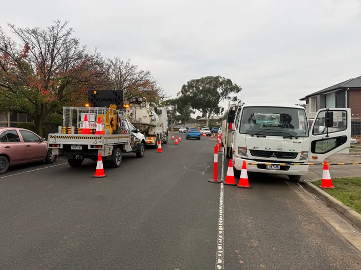 Traffic control equipment arranged for site access
